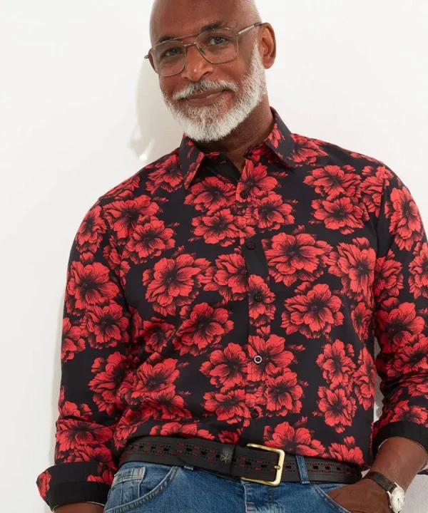 Online Joe Browns Fabulous Floral Shirt Black
