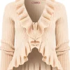 Cheap Joe Browns Fabulous Frill Cardigan Cream