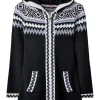 Online Joe Browns Fabulous Zip Front Hooded Fairisle Jumper Black