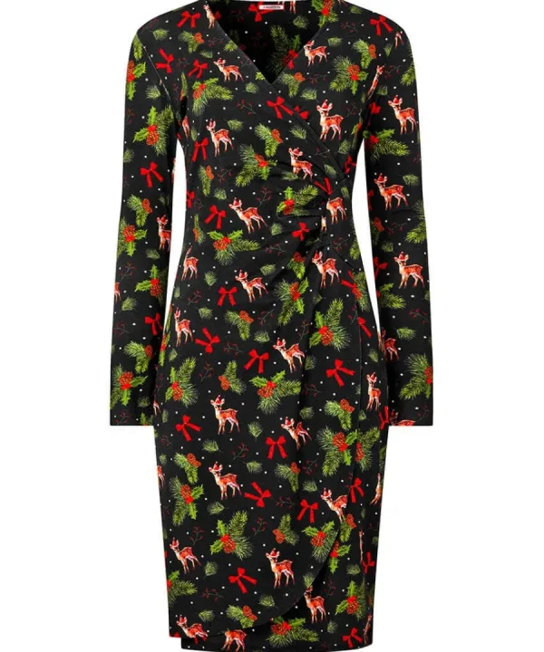 Fashion Joe Browns Fabulously Festive Jersey Dress Black