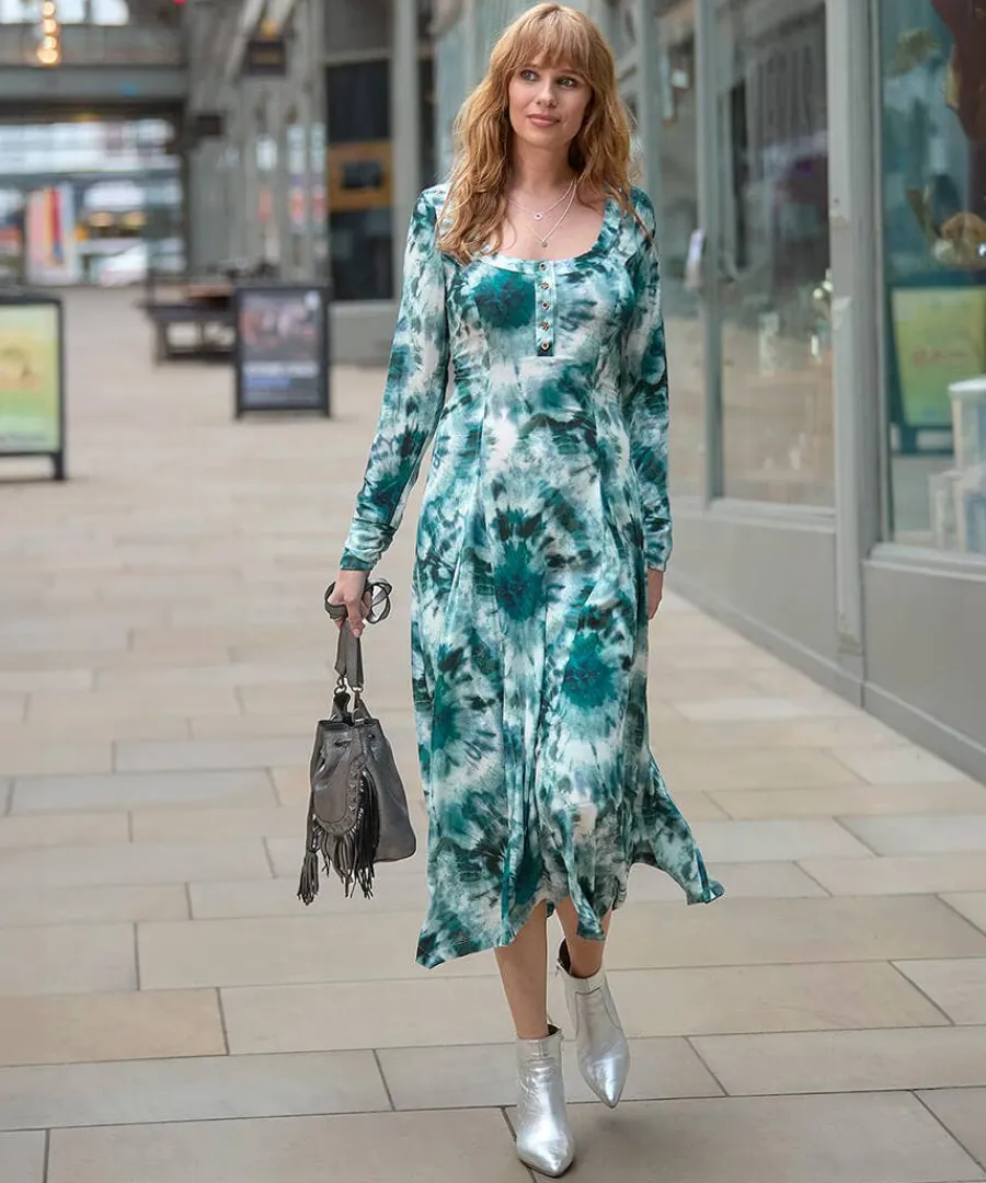 fabulously_flattering_dre_1.webp Best Sale Joe Browns Fabulously Flattering Dress Blue