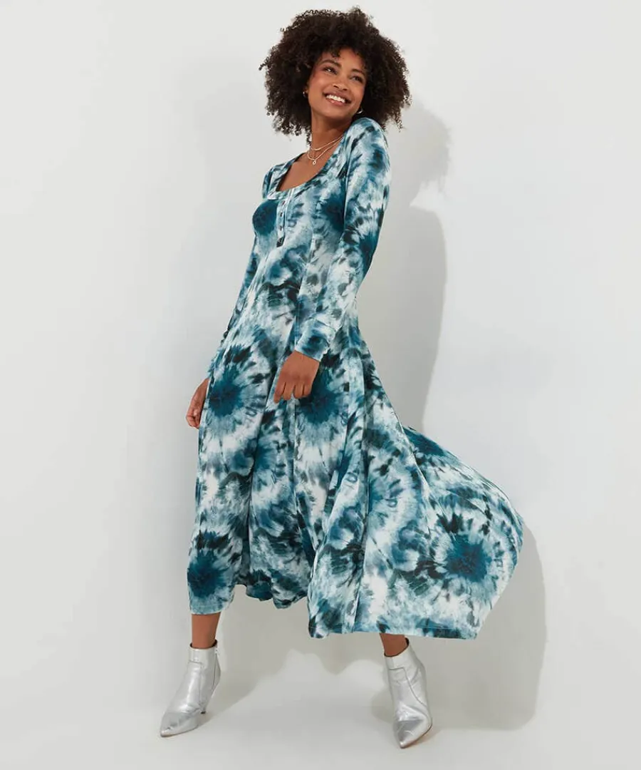 fabulously_flattering_dre_2.webp Best Sale Joe Browns Fabulously Flattering Dress Blue