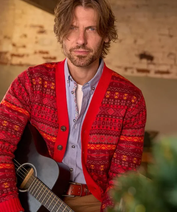 Cheap Joe Browns Fairisle Knit Cardigan Red