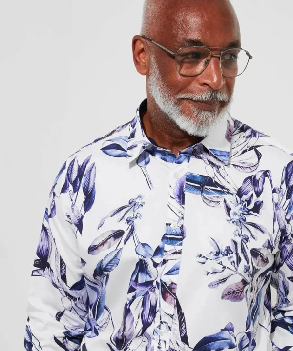 Clearance Joe Browns Fantastic Floral Shirt Purple