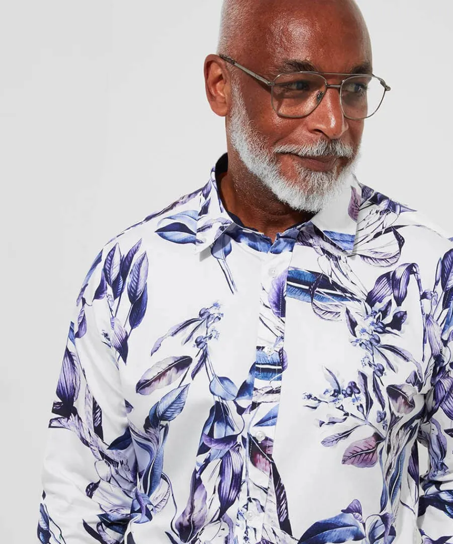 fantastic_floral_shirt_2.webp Clearance Joe Browns Fantastic Floral Shirt Purple