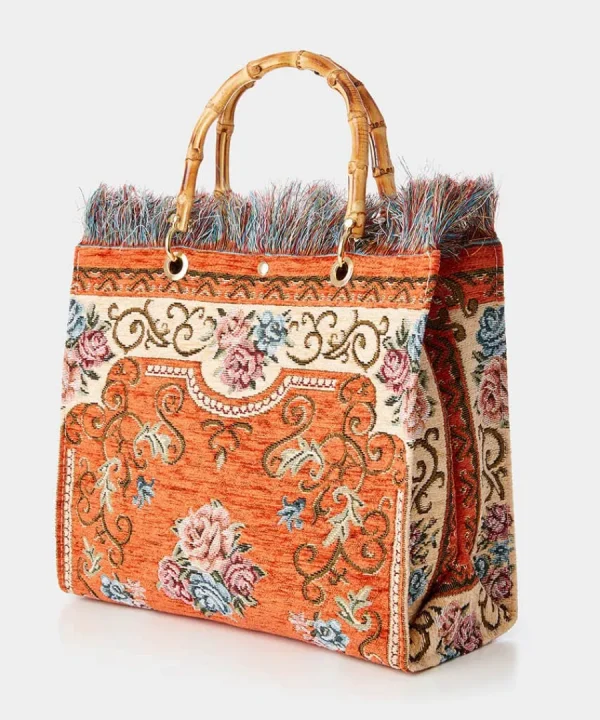 Outlet Joe Browns Fascinating Bamboo Carpet Bag Orange