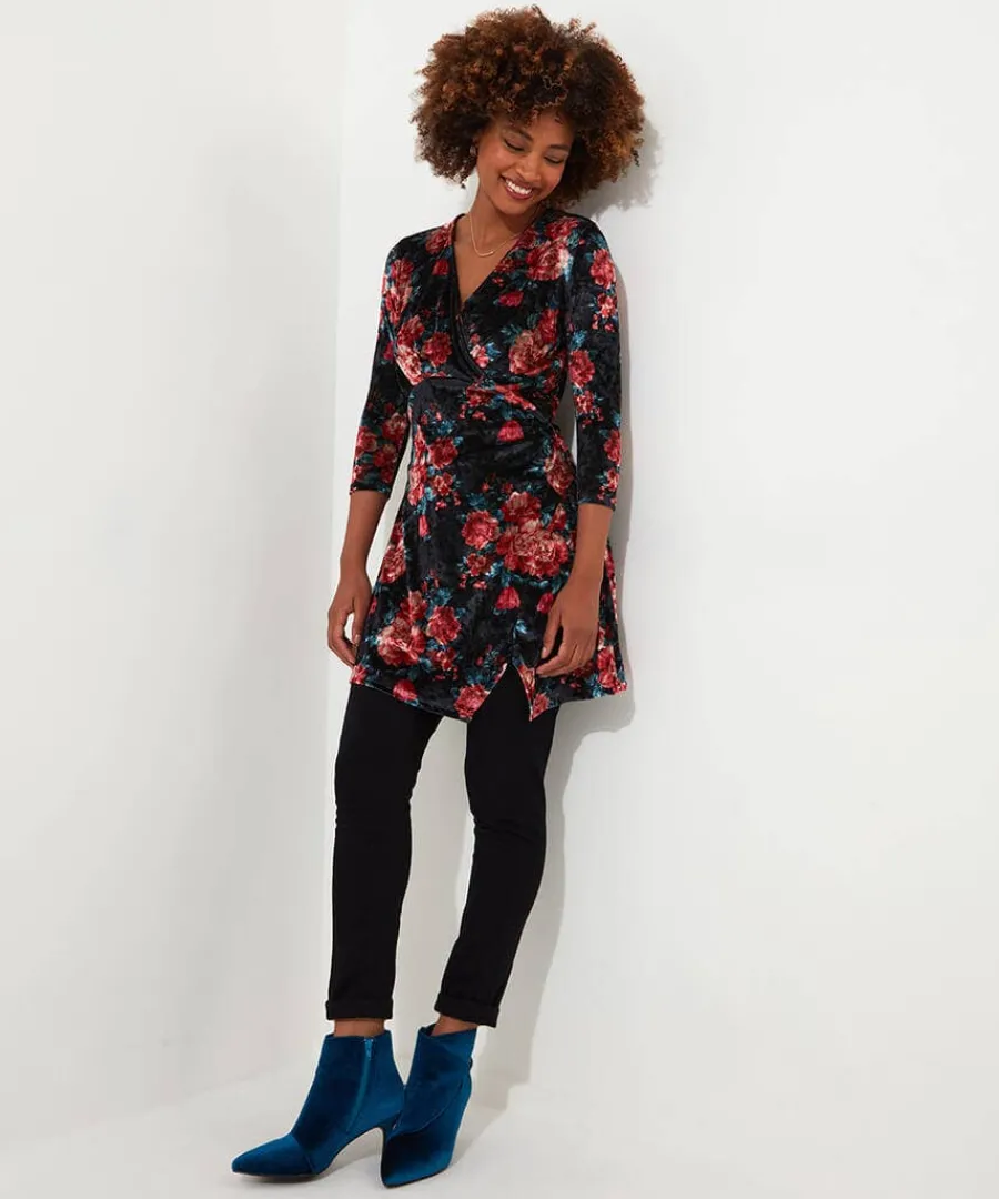 favourite_festive_crushed_1.webp Shop Joe Browns Favourite Festive Crushed Velour Tunic Berry