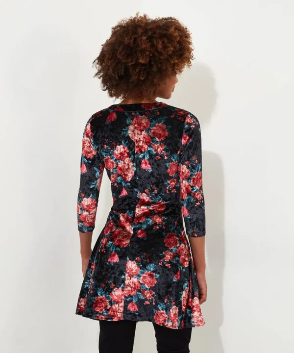 Shop Joe Browns Favourite Festive Crushed Velour Tunic Berry