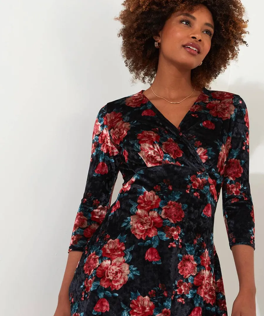 favourite_festive_crushed_3.webp Shop Joe Browns Favourite Festive Crushed Velour Tunic Berry
