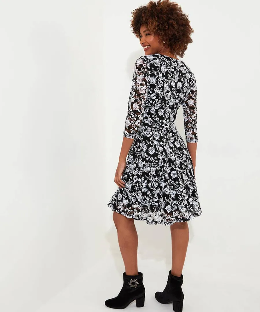 favourite_zip_lace_dress_3.webp Outlet Joe Browns Favourite Zip Lace Dress Black