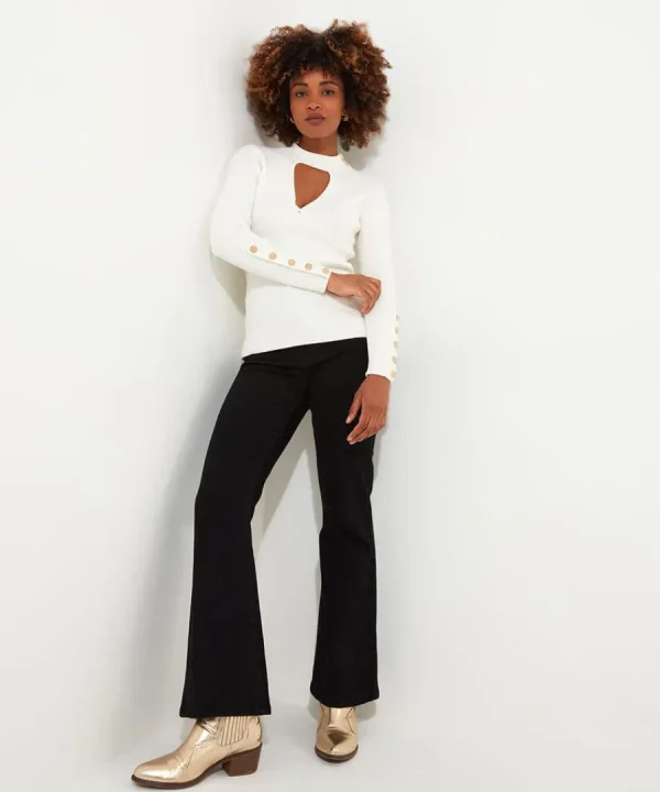 Flash Sale Joe Browns Feeling Fancy Keyhole Jumper Cream
