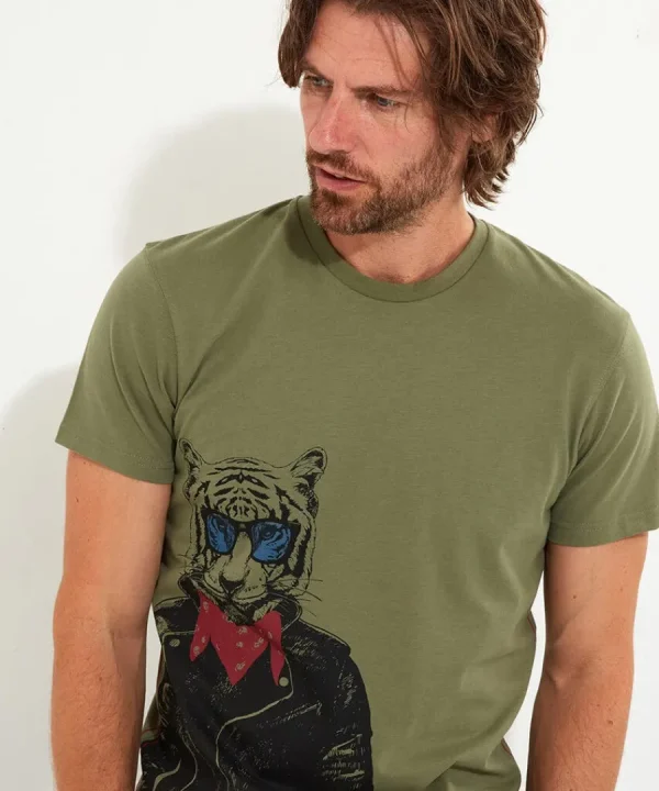 Cheap Joe Browns Feeling Wild Tee Khaki