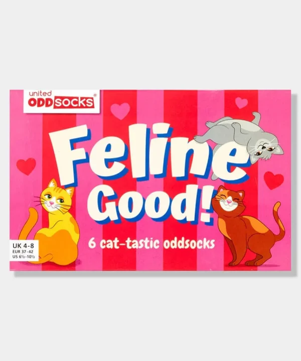 Hot Joe Browns Feline Good Cat Odd Socks Multi