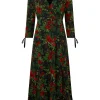 Outlet Joe Browns Festive Flora Jersey Dress Black