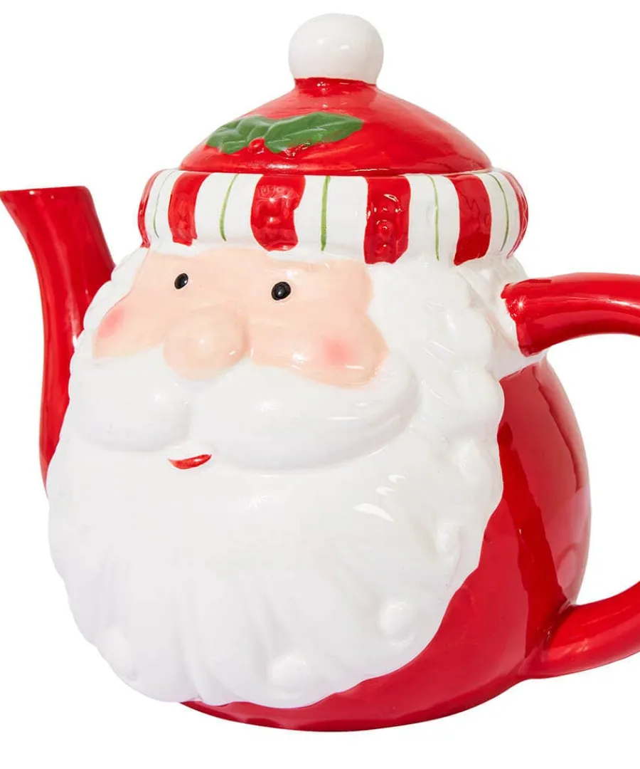 festive_santa_teapot_1.webp Discount Joe Browns Festive Santa Teapot Red
