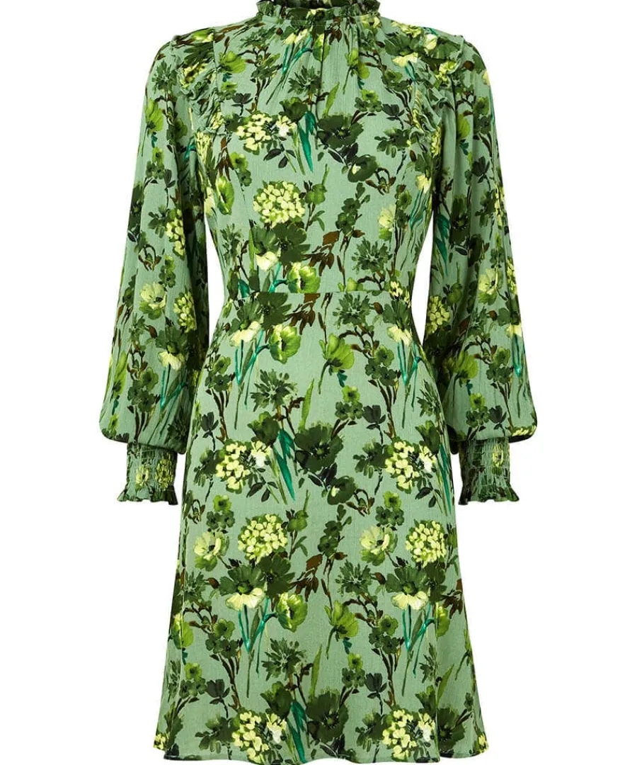florence_frill_dress_0.webp Shop Joe Browns Florence Frill Dress Green
