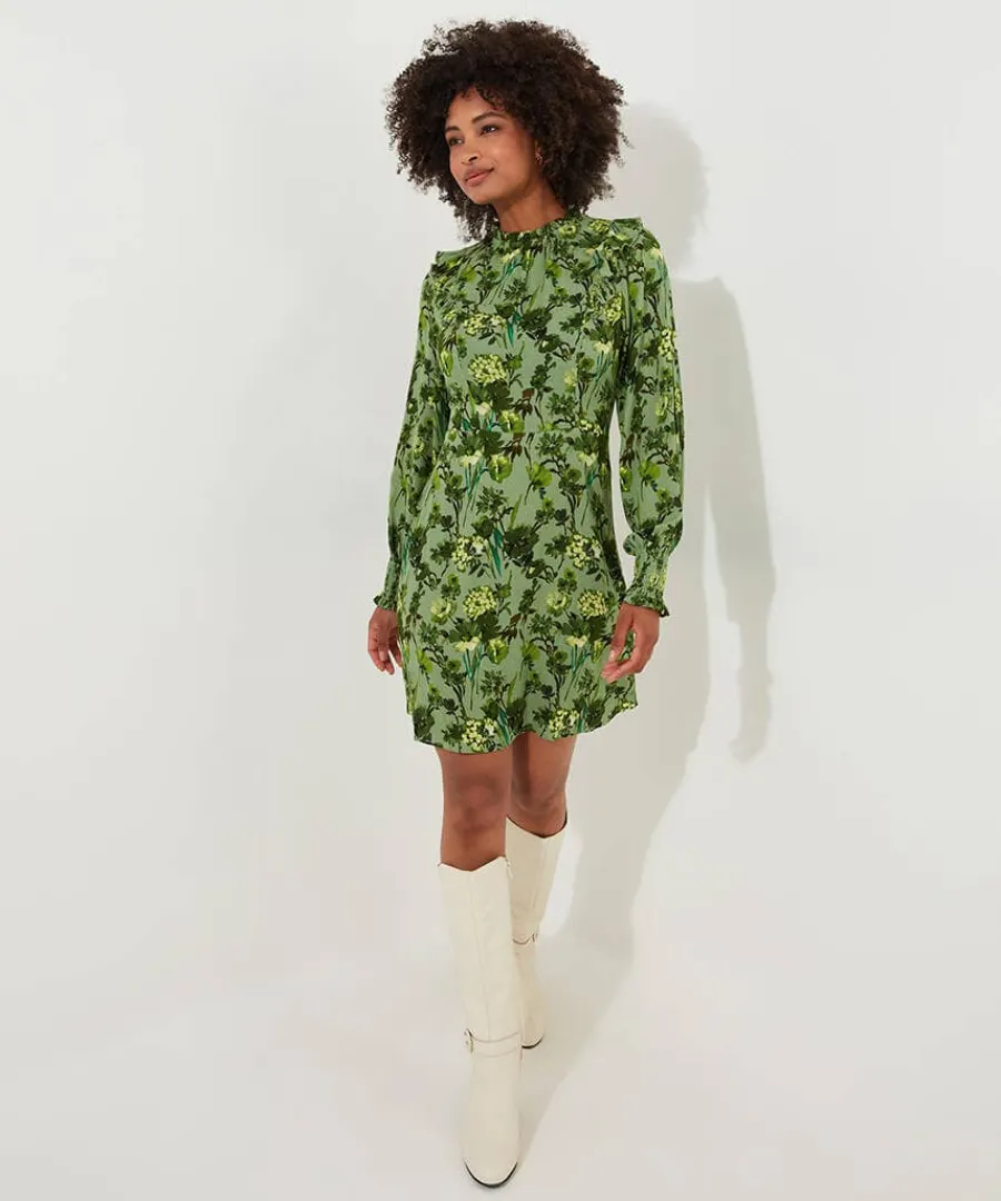 florence_frill_dress_2.webp Shop Joe Browns Florence Frill Dress Green