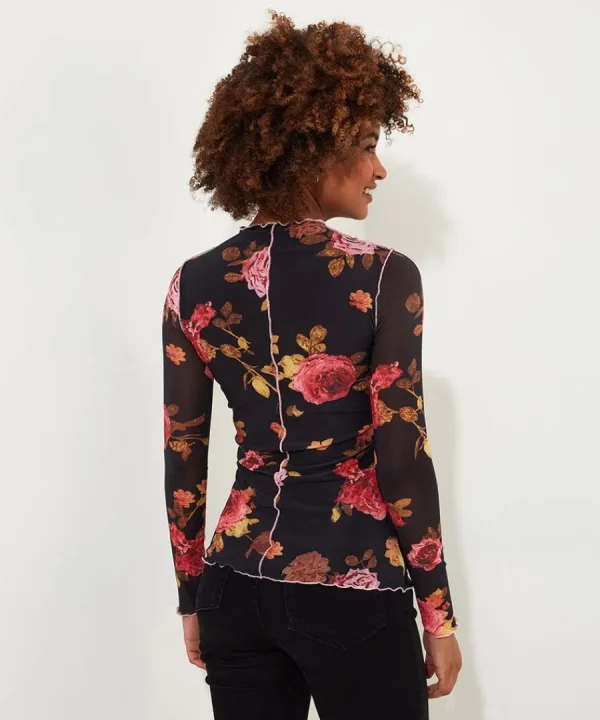 Fashion Joe Browns Florence Mesh Top Black