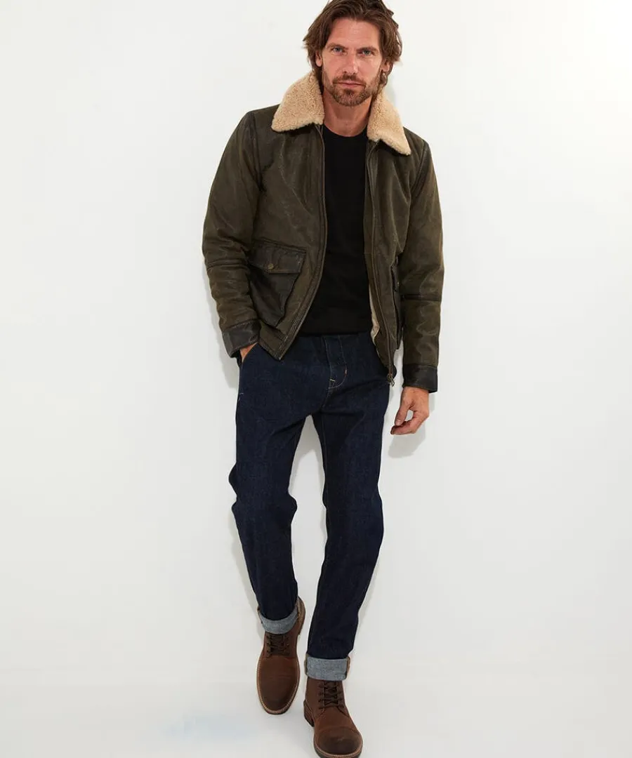 flying_high_leather_jacke_2.webp Outlet Joe Browns Flying High Leather Jacket Brown