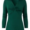 Clearance Joe Browns Forest Twist Front Top Forest Green
