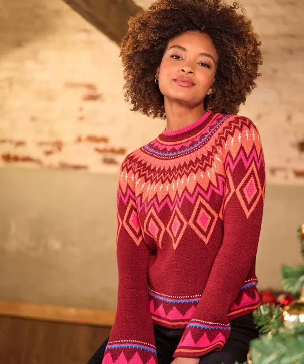 Hot Joe Browns Forever Fun Jumper Red
