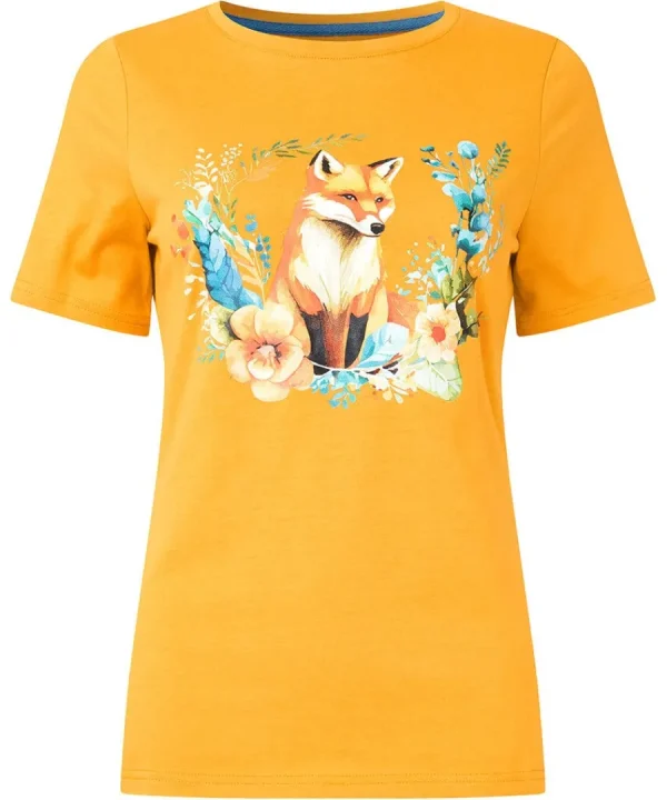 New Joe Browns Foxy T-Shirt Ochre