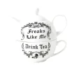 Online Joe Browns Freaks Like Me Tea For One Set White