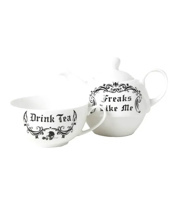 Online Joe Browns Freaks Like Me Tea For One Set White