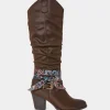 Cheap Joe Browns Free Spirit Bandana Boots Brown
