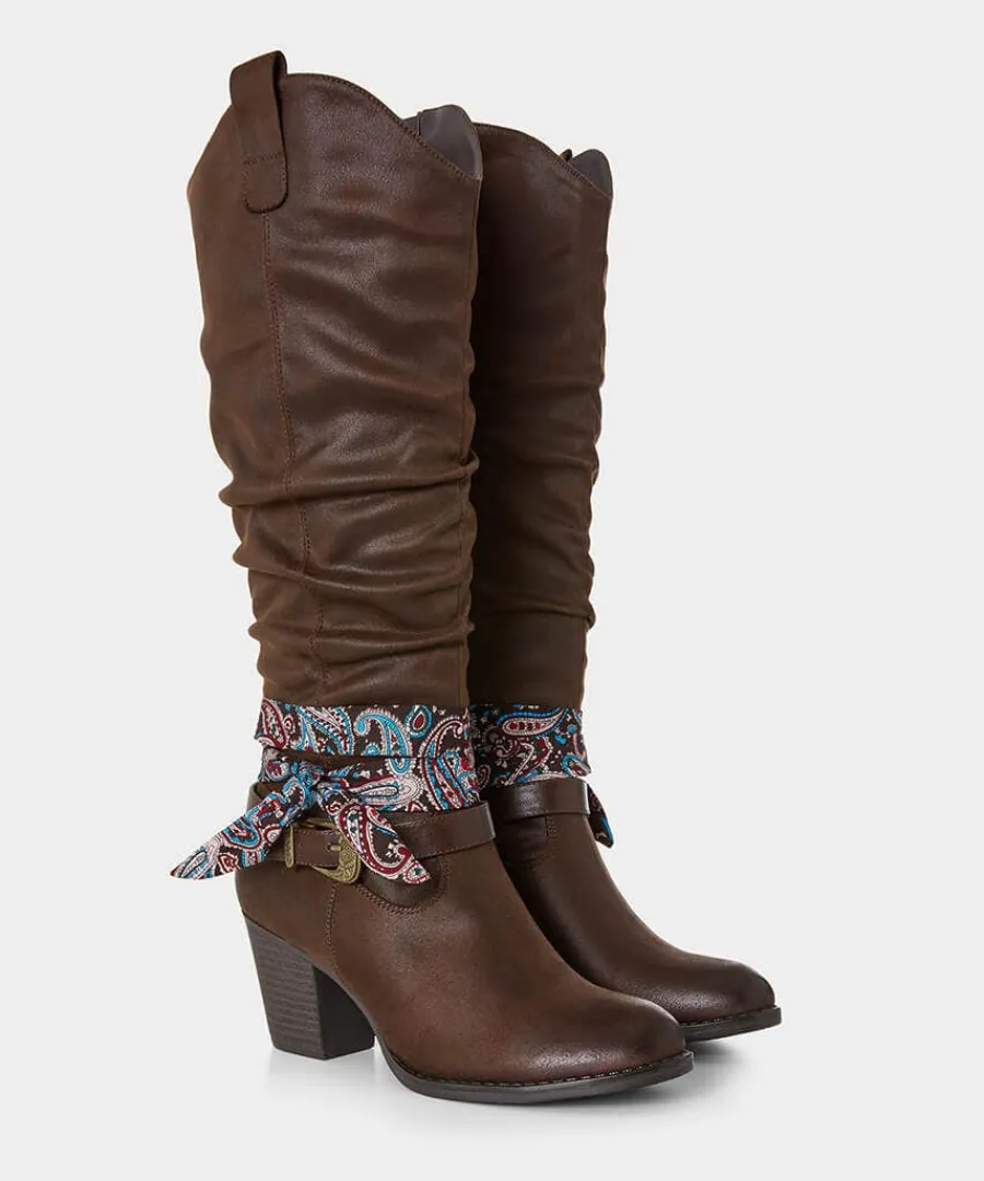 free_spirit_bandana_boots_2.webp Cheap Joe Browns Free Spirit Bandana Boots Brown