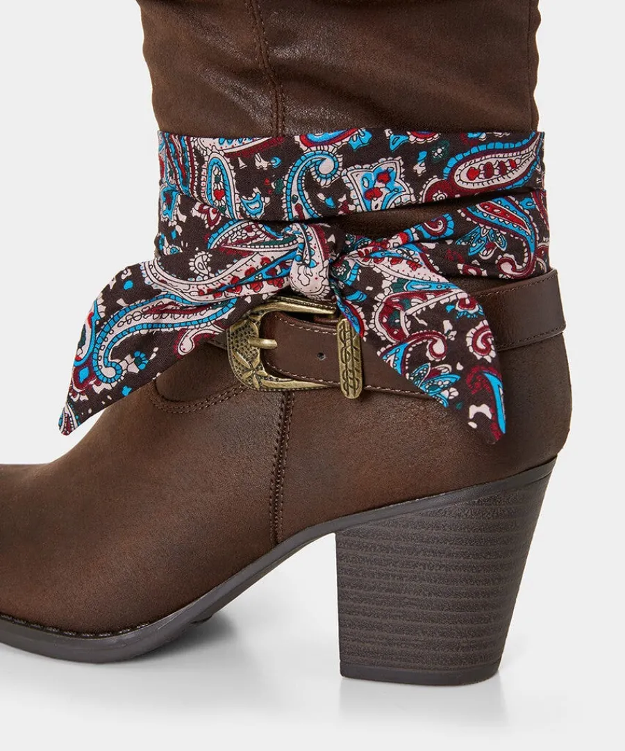 free_spirit_bandana_boots_3.webp Cheap Joe Browns Free Spirit Bandana Boots Brown