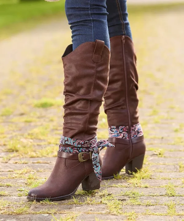 Cheap Joe Browns Free Spirit Bandana Boots Brown