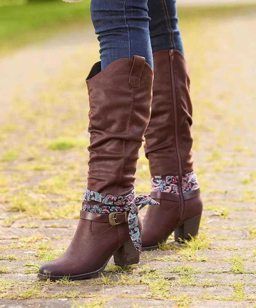 free_spirit_bandana_boots_4.webp Cheap Joe Browns Free Spirit Bandana Boots Brown