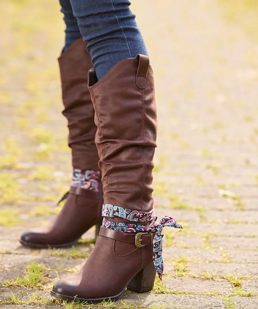 free_spirit_bandana_boots_5.webp Cheap Joe Browns Free Spirit Bandana Boots Brown
