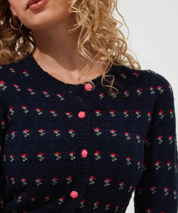 Best Joe Browns Freya Floral Cardigan Navy