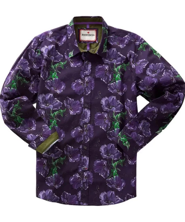 Fashion Joe Browns Full Of Life Floral Shirt Purple
