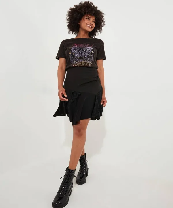 Best Sale Joe Browns Fun And Flirty Cutabout Skirt Black