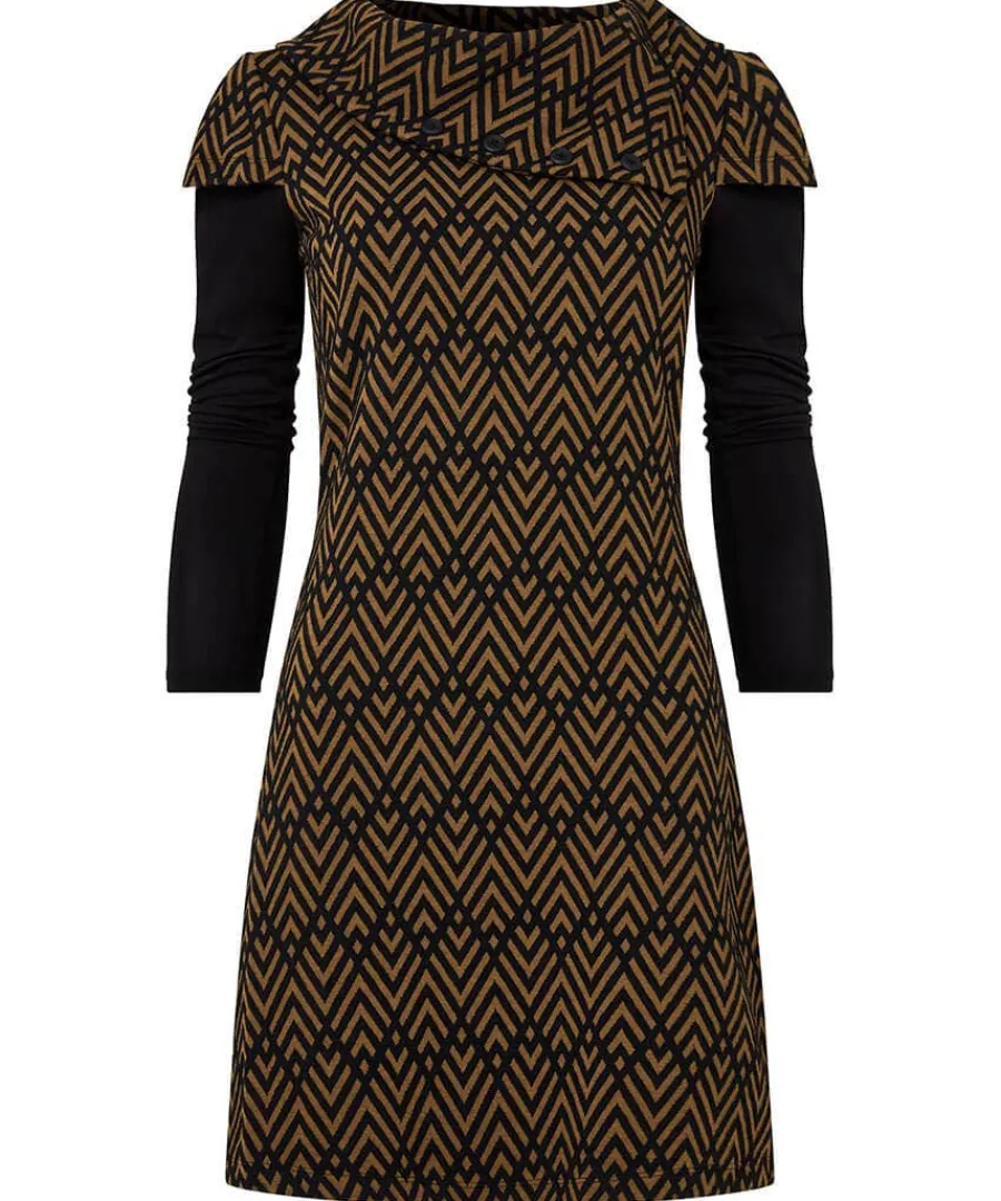 geo_jacquard_layered_tuni_0.webp Cheap Joe Browns Geo Jacquard Layered Tunic Brown