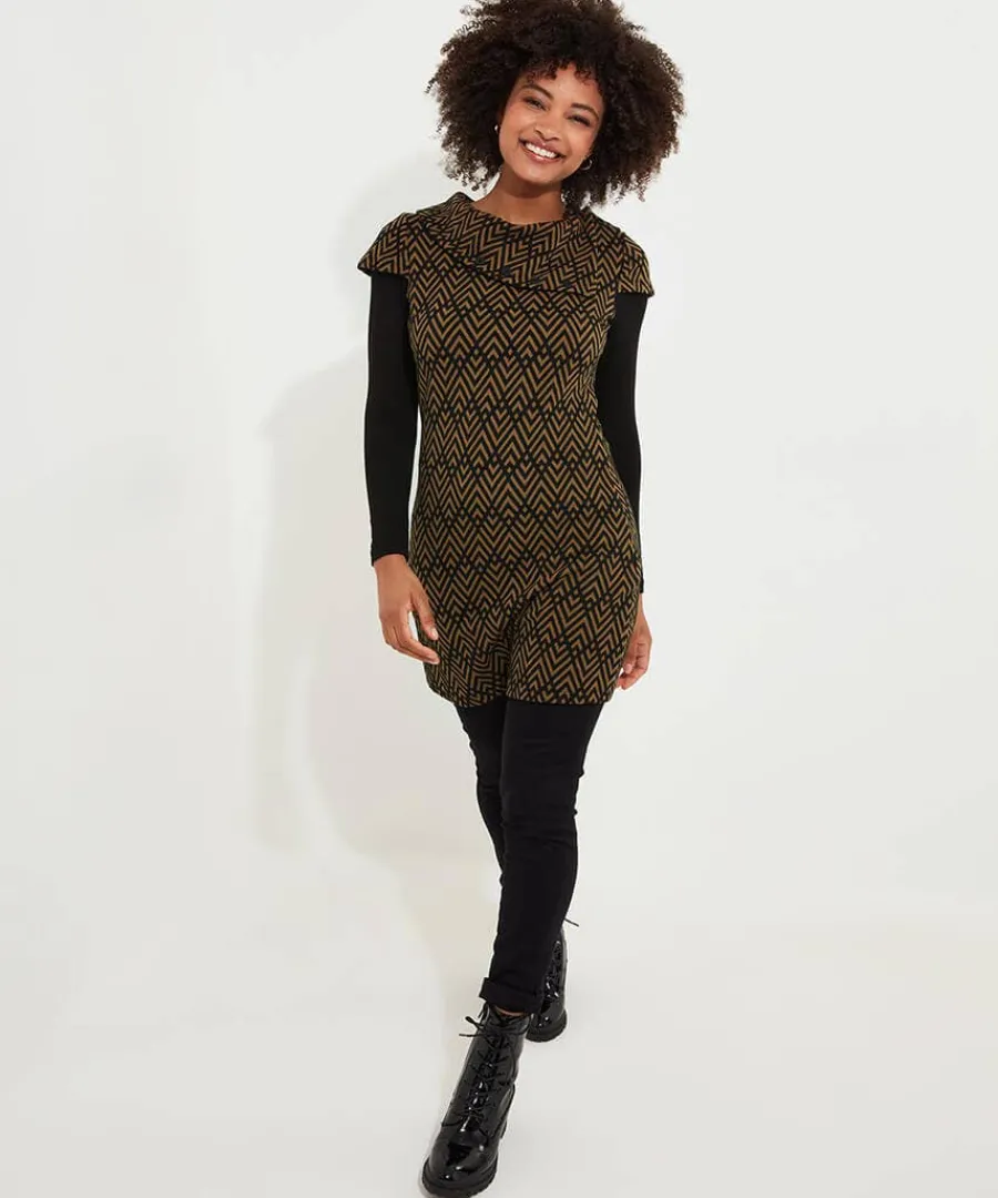 geo_jacquard_layered_tuni_1.webp Cheap Joe Browns Geo Jacquard Layered Tunic Brown