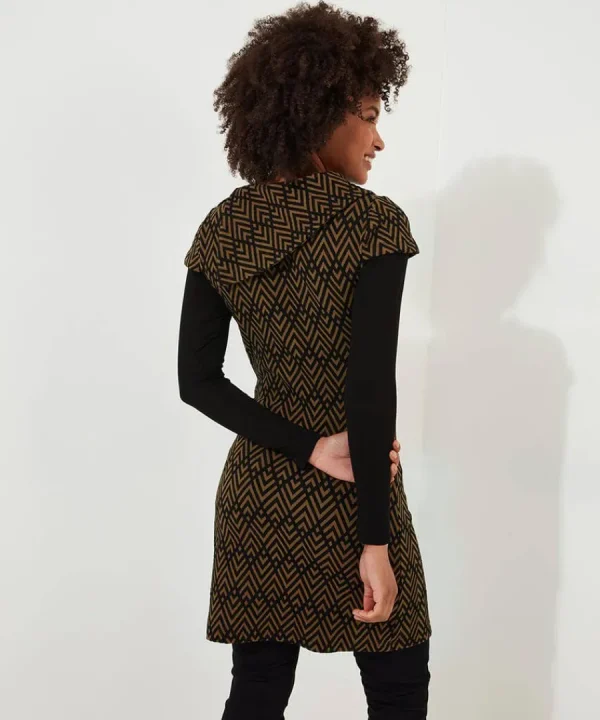 Cheap Joe Browns Geo Jacquard Layered Tunic Brown
