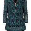 Sale Joe Browns Georgie Lace Zip Top Teal