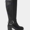 Outlet Joe Browns Gigi Premium Leather Rider Boots Black