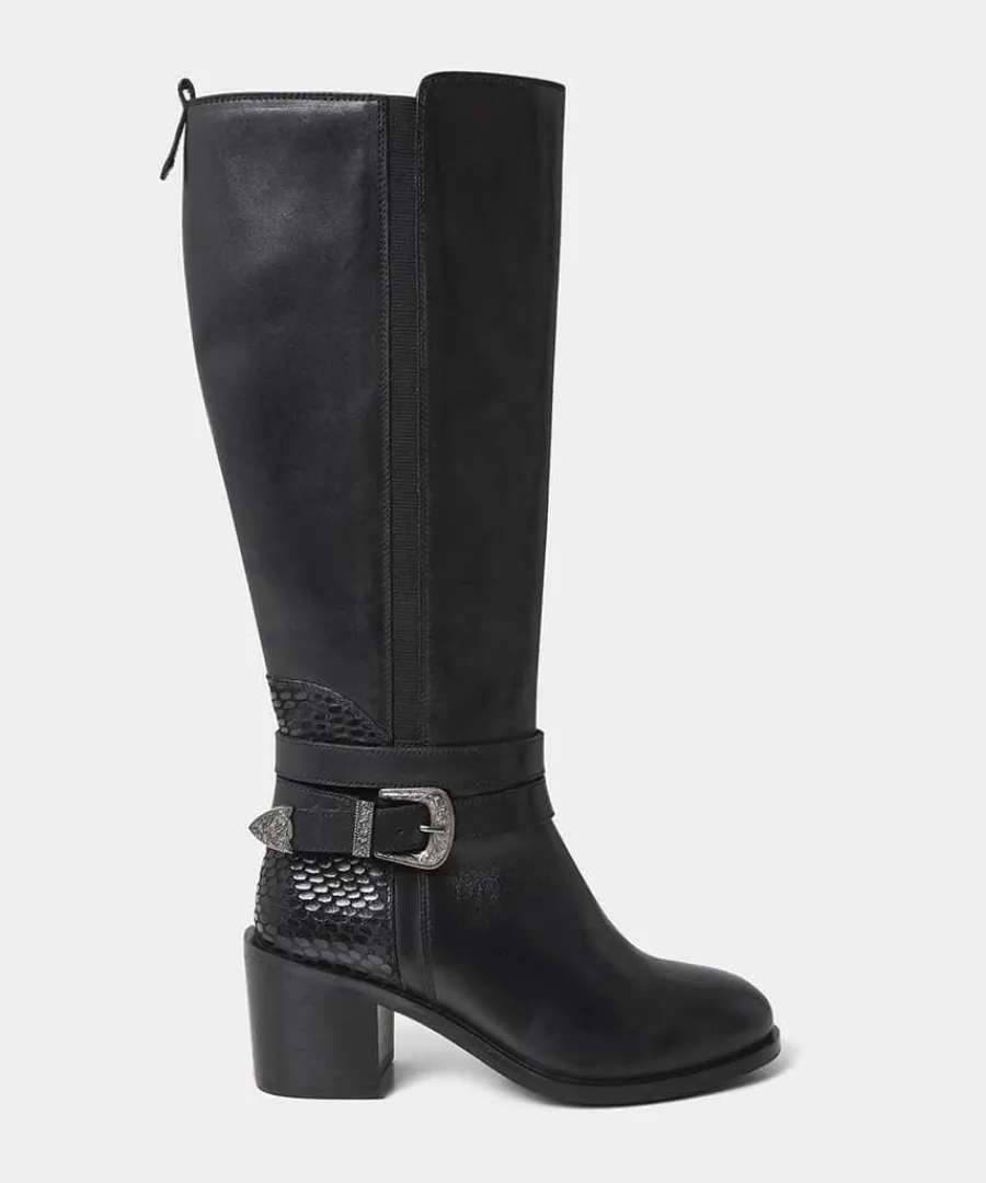 gigi_premium_leather_ride_0.webp Outlet Joe Browns Gigi Premium Leather Rider Boots Black