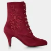 Sale Joe Browns Giselle Lace Up Boots Red