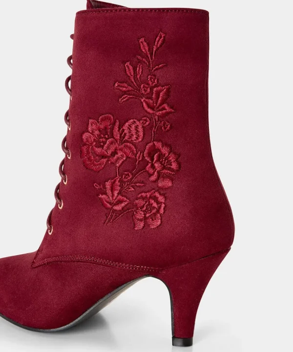 Sale Joe Browns Giselle Lace Up Boots Red