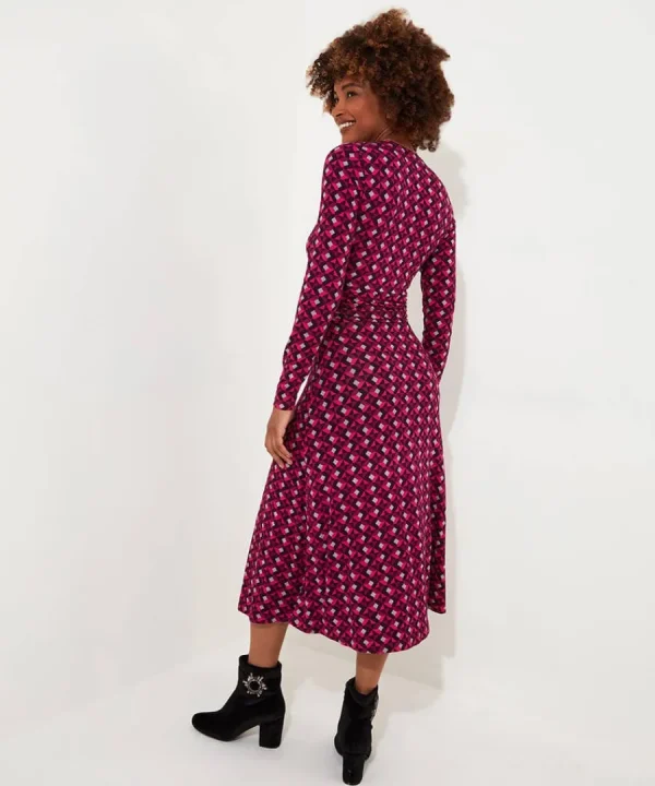 Cheap Joe Browns Glorious Geo Jersey Dress Pink