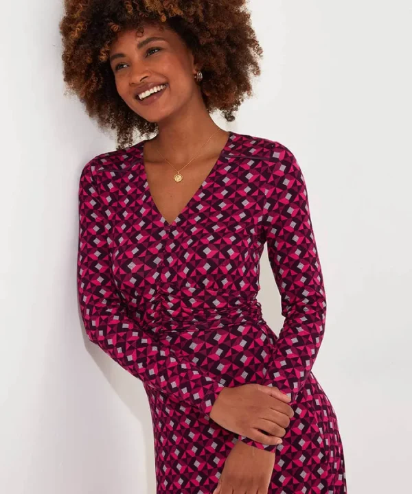 Cheap Joe Browns Glorious Geo Jersey Dress Pink