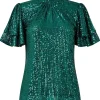 Clearance Joe Browns Goddess Sequin Top Green