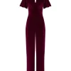 Clearance Joe Browns Greta Velour Jumpsuit Berry