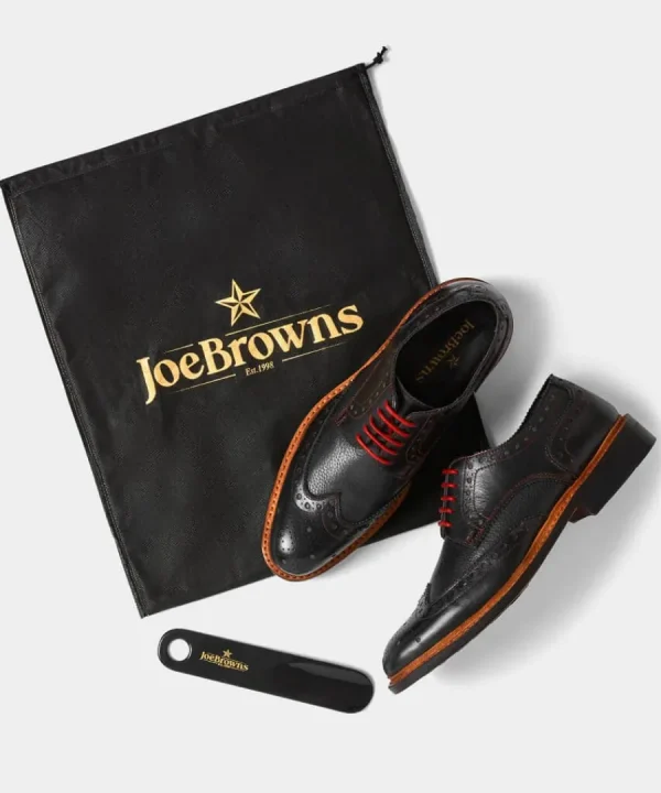 Online Joe Browns Hand Lasted Leather Brogues Black